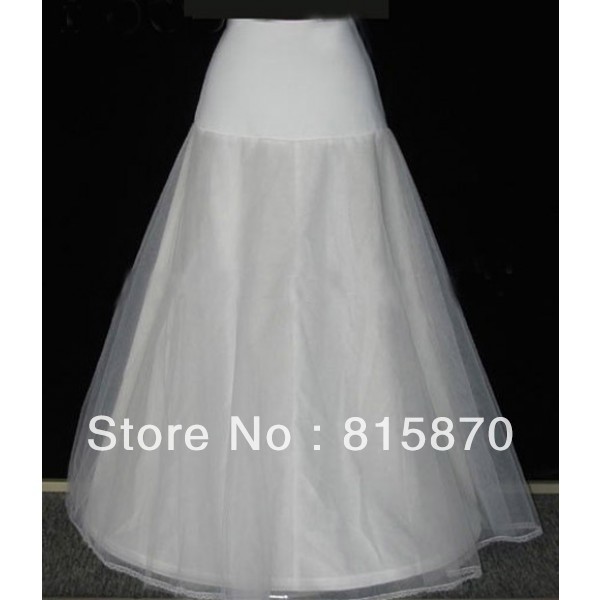 Free shipping custom made latest A-line   beautiful wedding petticoat