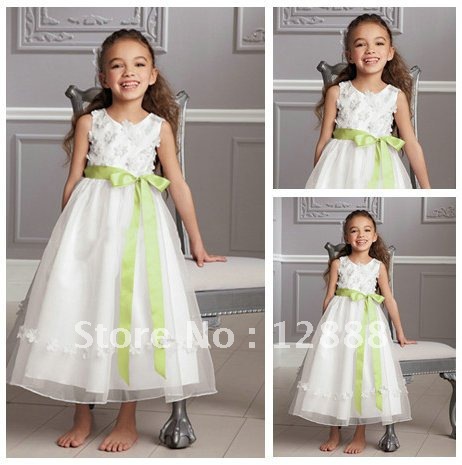 Free Shipping Cute Perferred Custom Made Party Dress For Children2012