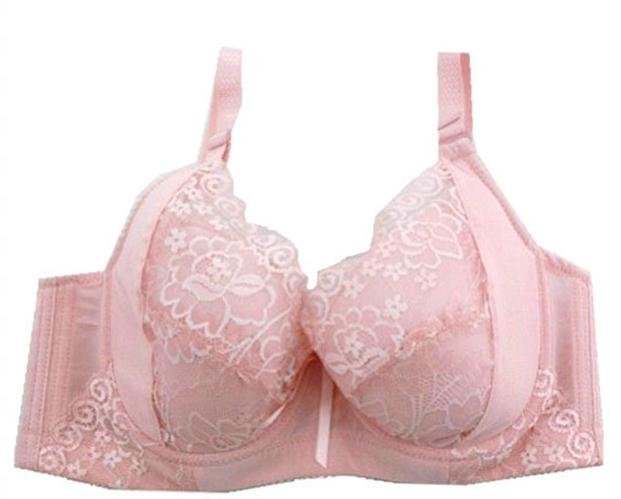 Free shipping  D cup big size bra widened bottom adjustable side receives the gathered thin underwear bra