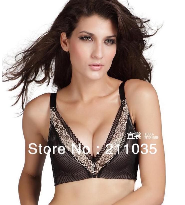 Free shipping Deep V concentrated charge vice milk DiaoZhengXing bra 001