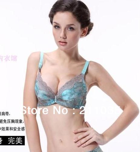 Free shipping Deep V concentrated charge vice milk DiaoZhengXing bra 201205
