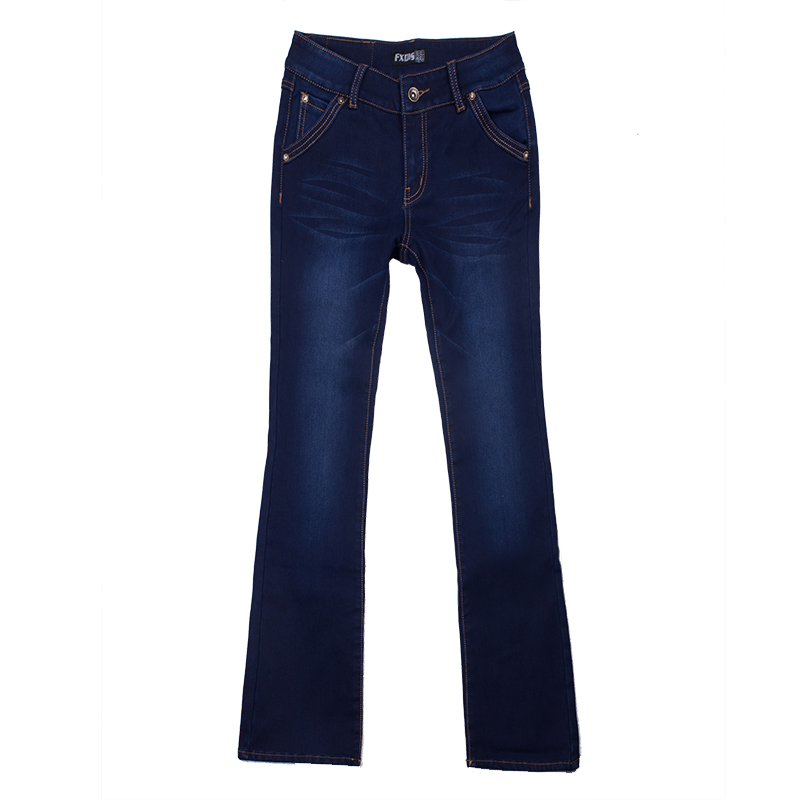 Free shipping Denim winter butt-lifting small bell bottom jeans female