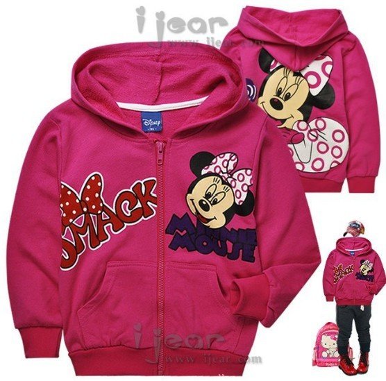 *Free shipping(DHL/EMS or other fast way), wholesale,6pes/lot,children/baby/kid coat,girl cute minnie coat ,cotton made