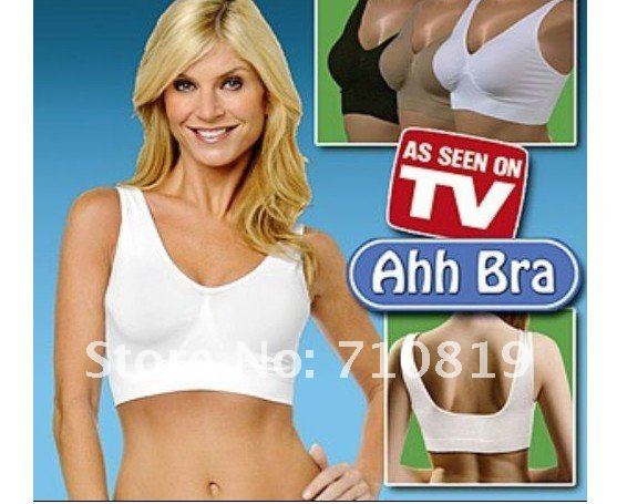 Free shipping! DHL.FEDEX. High Quality HOT Ahh Bra 3pcs/box Rhonda Shear Ahh Seamless Leisure Bra as on tv can drop shipping