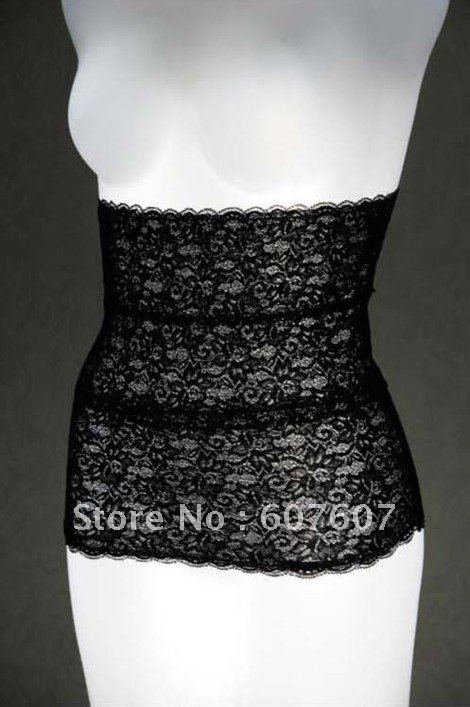 Free Shipping Discount 10pcs/lot Best Christmas Gift Fast Home Delivery Germa Lace Long Waist Shape Beige L Wholesale/Retail