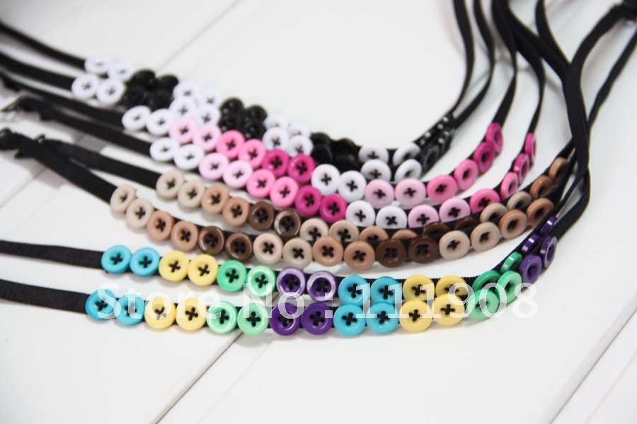 Free Shipping DIY sexy bra strap,extendable shoulder strap 0.7cm mix-color buttons,women shoulder belt,lady bra accessory.