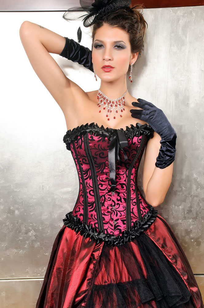 Free Shipping, Dl bow print steel buckle pleated fashion royal shapewear vest 5178