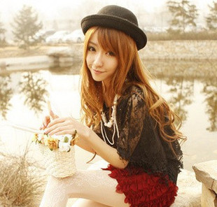 Free shipping Dome small fedoras pure wool hat woolen vintage small round male women's summer