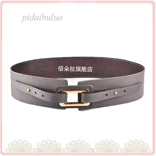 Free Shipping Dora fashion first layer of cowhide wide belt genuine leather women's low-waist belt cummerbund