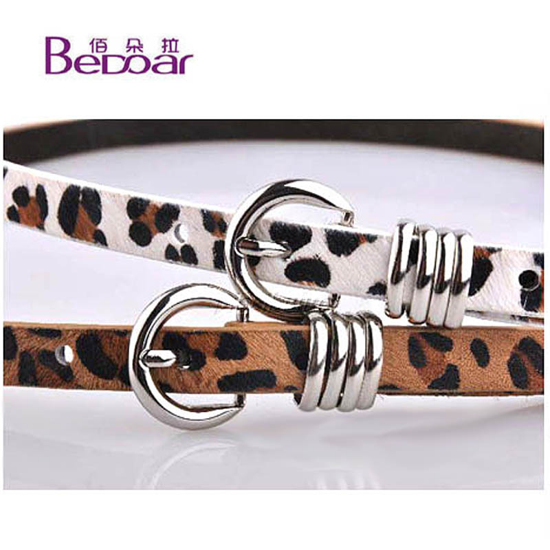 Free Shipping Dora fashion horsehair slender women's small strap ol all-match genuine leather thin belt