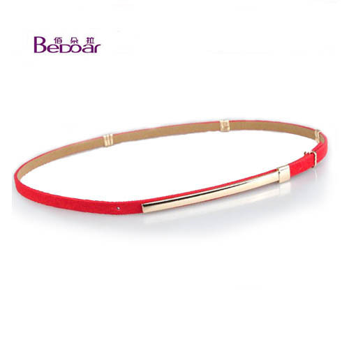 Free Shipping Dora fashion pigskin women's small belt decoration slender buckle genuine leather women's strap