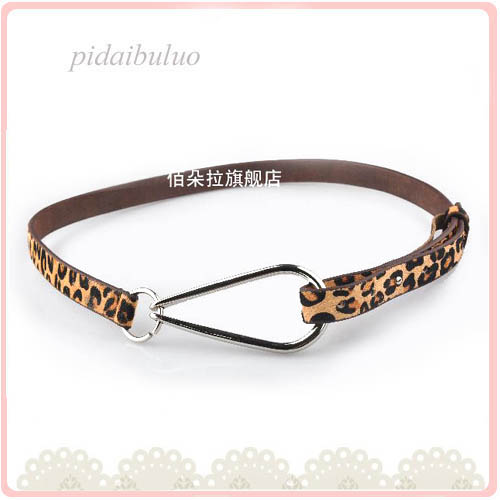 Free Shipping Dora fashion women's horsehair genuine leather belt downfield strap