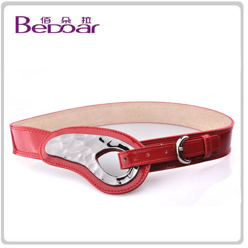 Free Shipping Dora genuine leather japanned leather downfield bohemia women's belt cummerbund