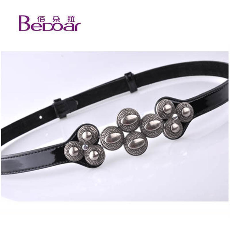 Free Shipping Dora grape agings after adjust strap japanned leather cowhide belt cummerbund
