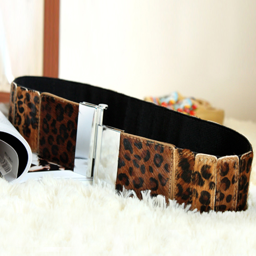 Free Shipping Dora horsehair elastic women's cummerbund fashion all-match genuine leather elastic wide belt