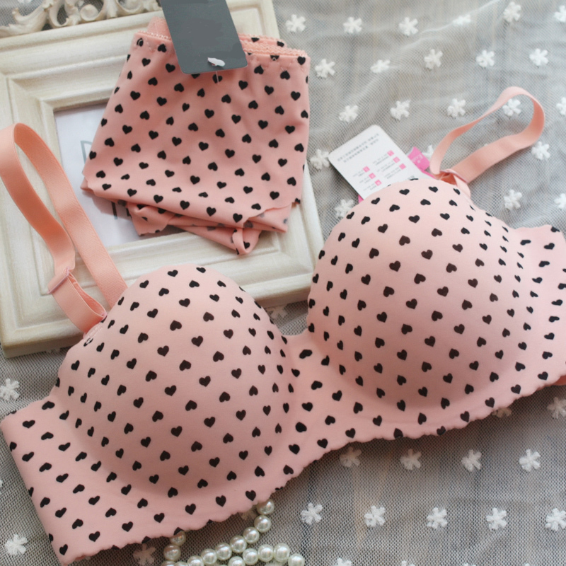 free shipping dot best cheap push up dots  jelly push up one piece seamless soft advanced fabric underwear bra for women