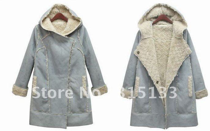 Free Shipping Double Face Suede Nap Women's Long Coat Clothes Ladies Jacket Wholesale Z026