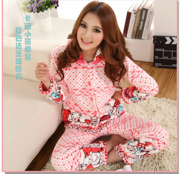 Free Shipping Dressing Gown Sleepwear Pajamas Winter Women Fashion Min Order $30 Retail Wholesale