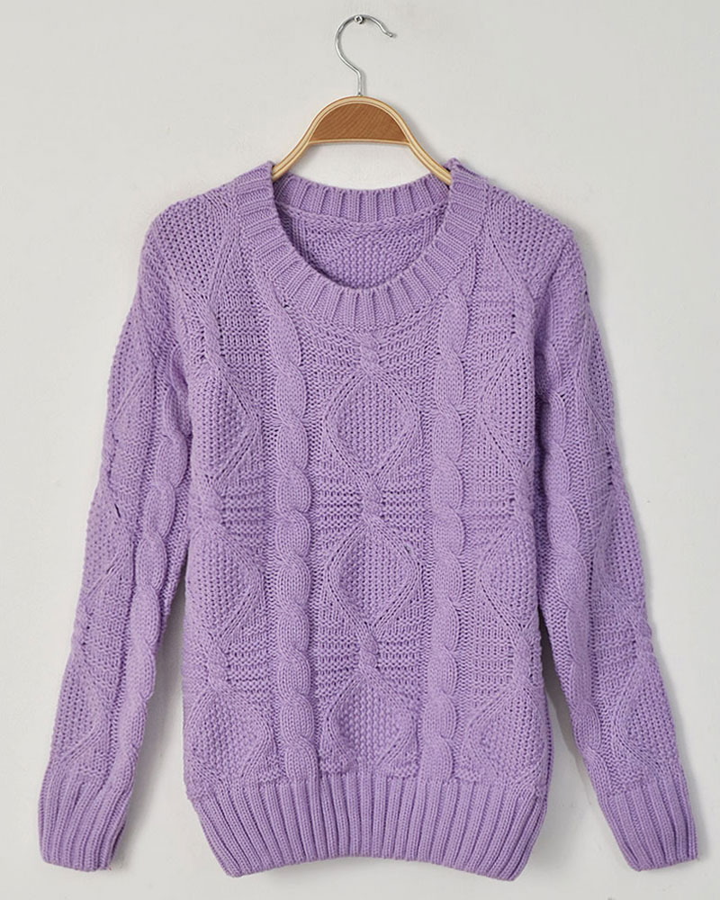 Free Shipping Dsmv dimond plaid twisted solid color fashion all-match o-neck long-sleeve pullover sweater 5 wholesale