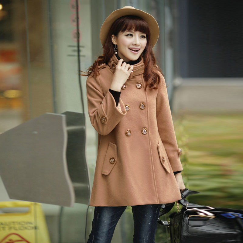 FREE SHIPPING Eaham ! 2013 spring women's trench woolen short jacket outerwear