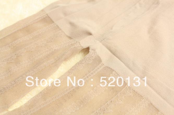 free shipping east ou Beautiful lace vertical stripe transparent ultra-thin stockings pantyhose Wholesale and retail