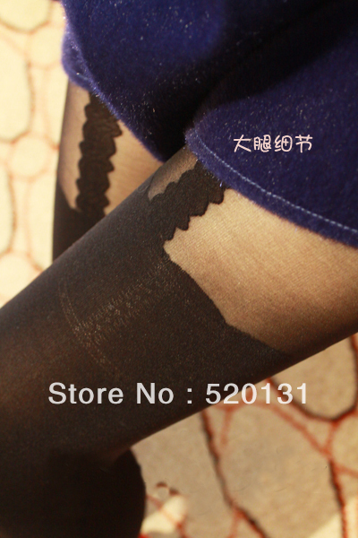 free shipping east ou   lace spaghetti strap tights stockings patchwork Wholesale and retail