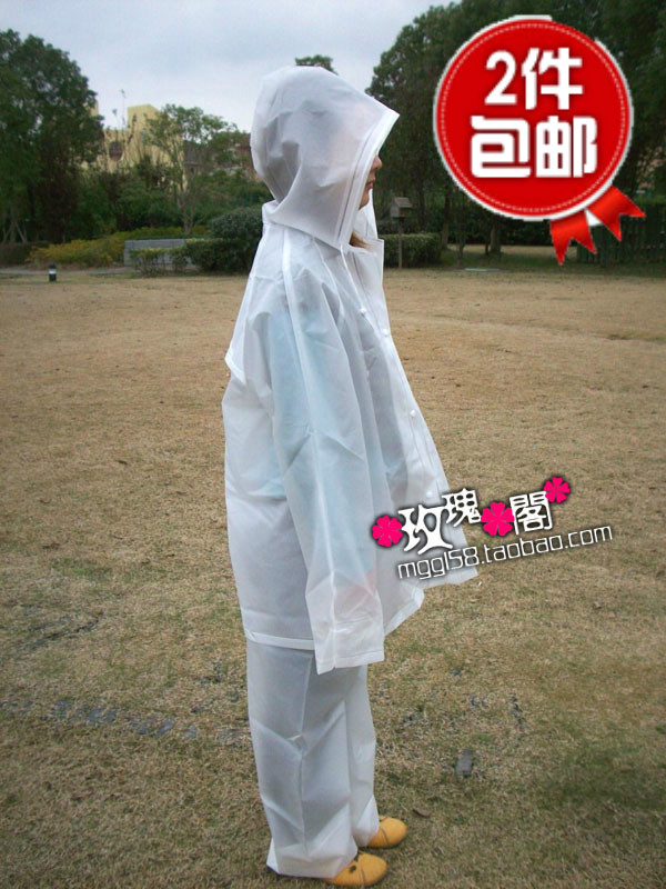 free shipping  Eco-friendly eva basic tape gauze transparent split   raincoat