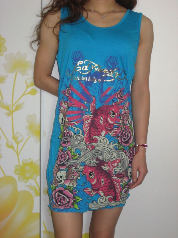 free shipping Ed hardy women's skirt carousingly slim fashion all-match