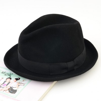 free shipping   edge pure wool felt England New jazz hat dedora hat
