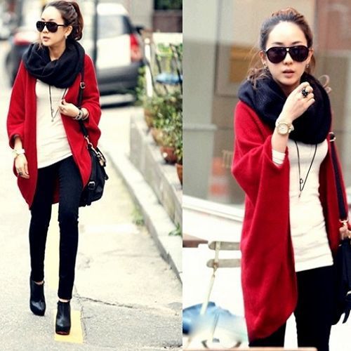 free shipping ELAND 2012 autumn and winter women batwing sleeve sweater cardigan cape