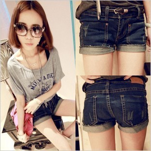 Free shipping ELAND c12 2012 d back pocket denim short