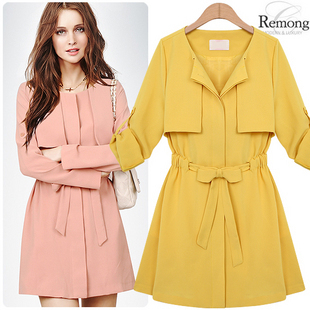 free shipping ELAND high quality autumn slim british style formal trench