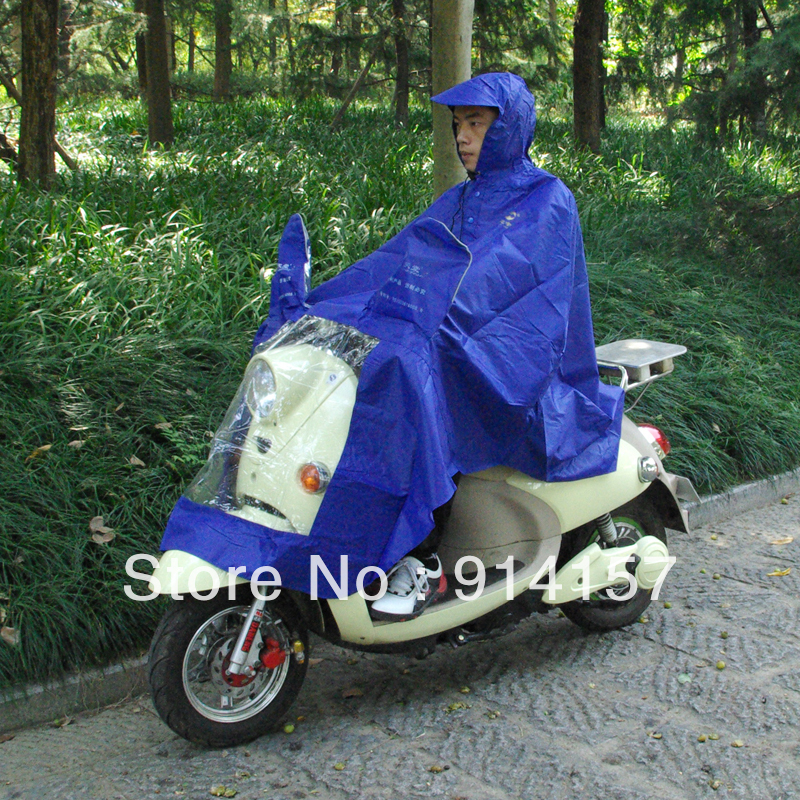 Free shipping! Electric bicycle poncho raincoat isconvoluting hard hat brim with reflective strip luxury extra large j130