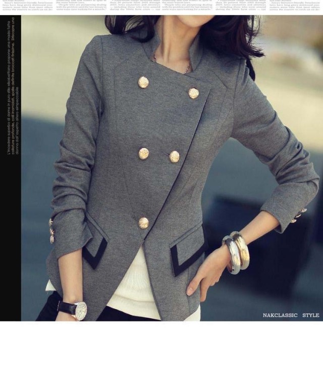 Free Shipping   elegant all-match fashion ol slim suit professional plus size suit coat LDX