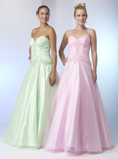 Free shipping Elegant princess sweetheart floor length appliques organza Ball gown /Formal dress 178