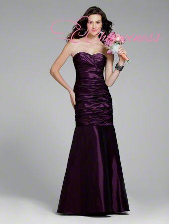 Free Shipping Empire Strapless Sweep Floor Length Silk Like Satin Celebrity Evening Dress 20121108532