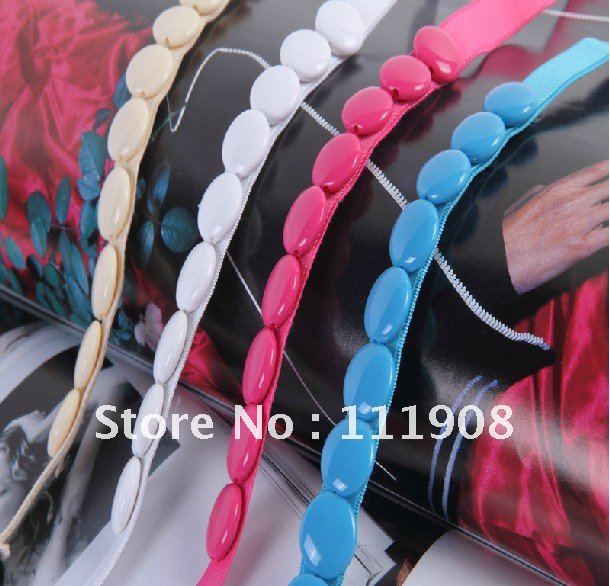 Free Shipping/EMS,DIY sexy bra strap,extendable shoulder strap 1.5cm solid color buttons,women shoulder belt,lady bra accessory.