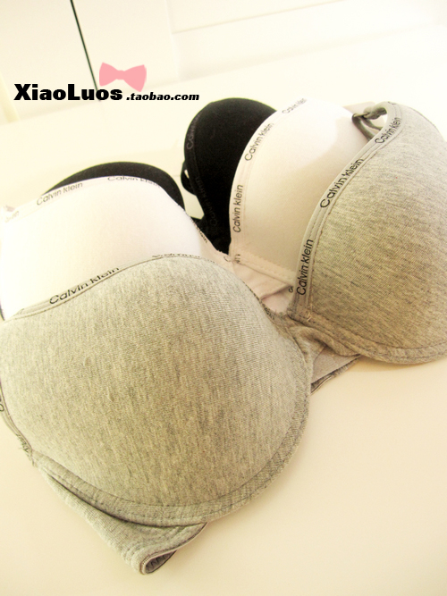 Free shipping+Europe and America minimalist style with super good quality cotton underwear bra sets+ black and white