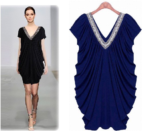 Free shipping  Europe-USA GOOD!  Milk silk  Women Dress S M L Plus Size Drop Shipping RG1209002