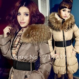 Free shipping! Europefashion design women's 2012 medium-long women's down coat