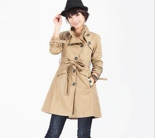 Free shipping Explosion models ladies temperament Slim Long coat Women Korean women windbreaker b096 of