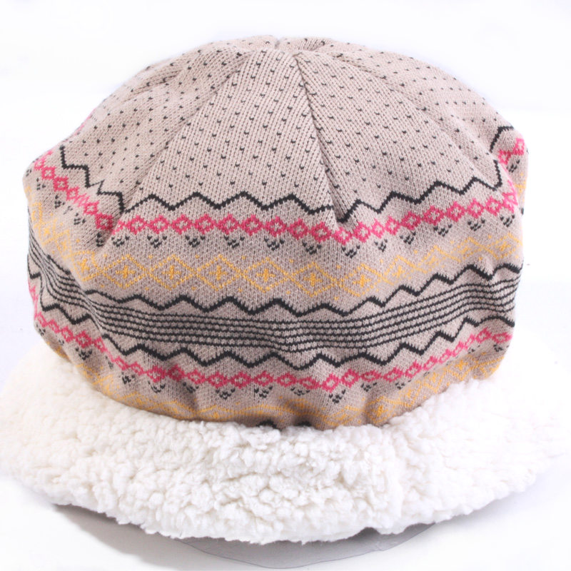 free shipping export Jacquard khaki hat velvet hat vintage cap winter hat