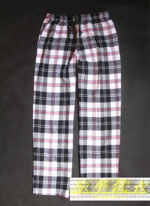free shipping export Women's 100% cotton flannel thin plus size at home pants pajama pants