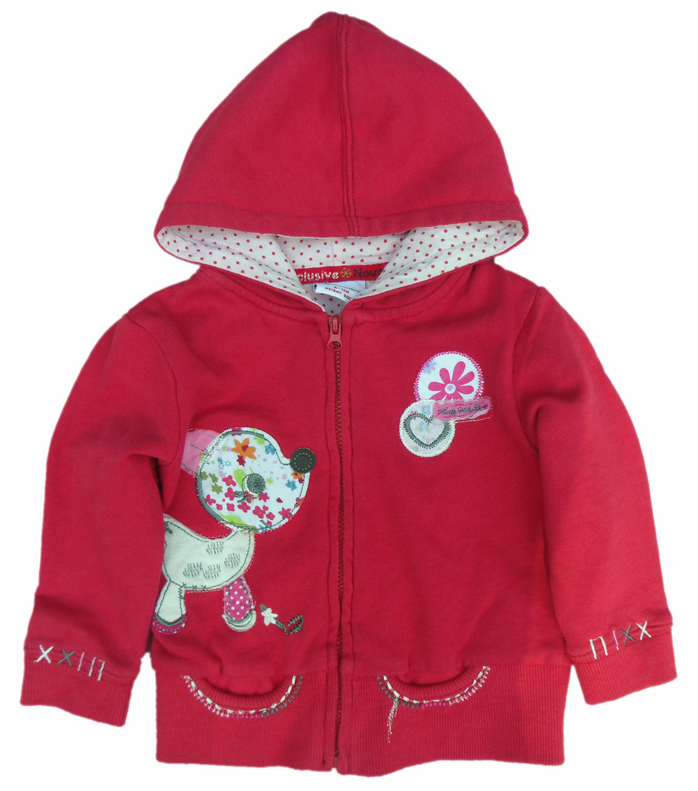 FREE SHIPPING F1495# 6M-4Y Toddler baby girl spring autumn new fleece zipper up hoody jacket