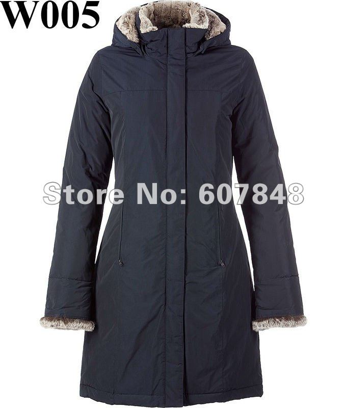 Free shipping famous name brand ladies Woolrich luxury boulder parkas winter jacket down overcoat dark blue W05