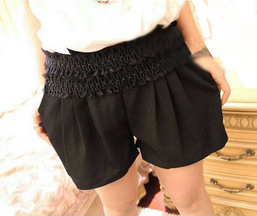 Free Shipping Fashion Beads loose pants,women latern shorts summer, causal shorts for women MG5973SK