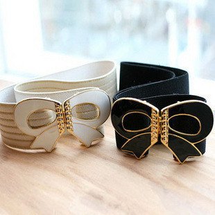 Free shipping! Fashion big bowknot lady belts,Adjustable belts for women,leather waistband /waist belt 3 colors can mixed