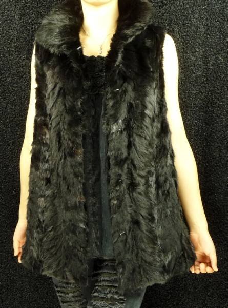 Free shipping - fashion black mink fur jacket,ladies' fur coat,fashion fur vest ,Warm fur overcoat,size:Free