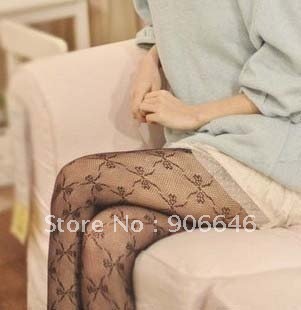 FREE SHIPPING Fashion Butterfly NET Black pantyhose lace pattern hollow mesh tight Wholesale 1PC/LOT