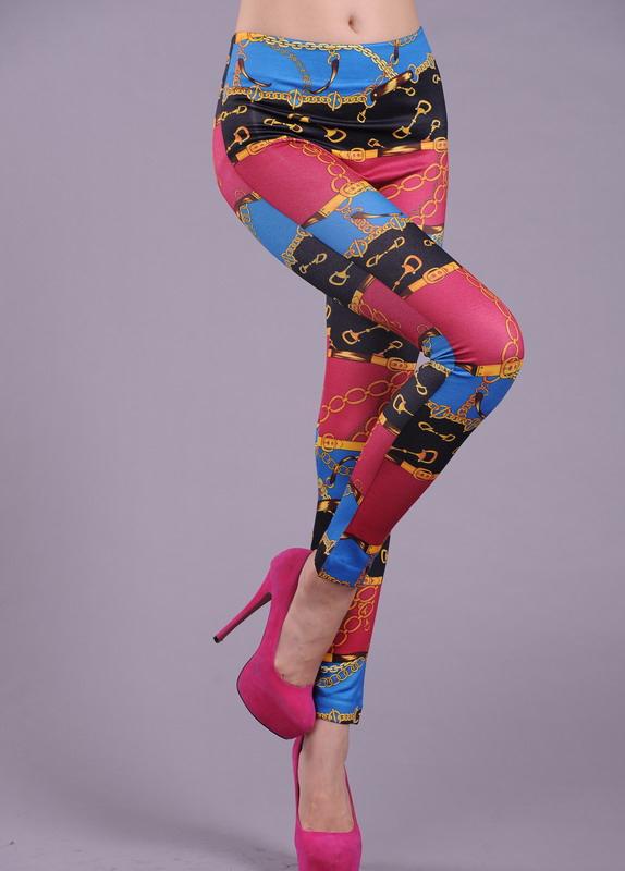 Free Shipping fashion chains red women's 9 slim beauty care legging 79049